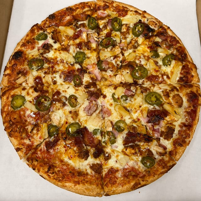 Jamaican Jerk Pizza.