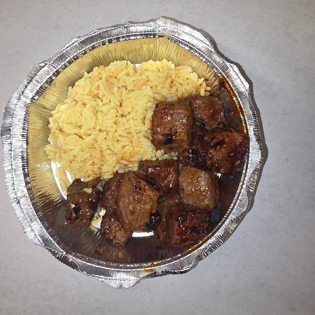 Steak Tips Dinner.