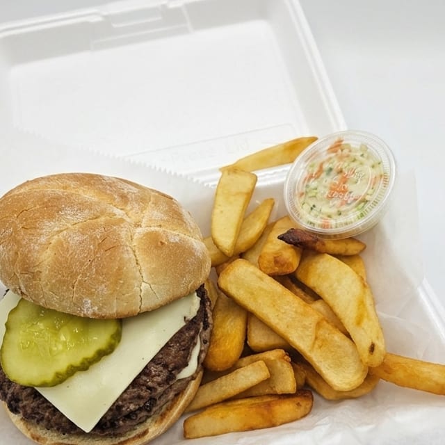 Double Trouble Burger Plate.