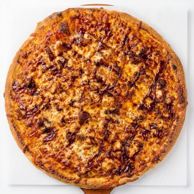 BBQ Chicken Pizza.