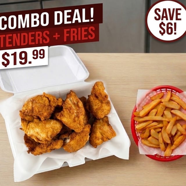 Classic Tender and Fries Combo (16 Tenders and Small Fries).
