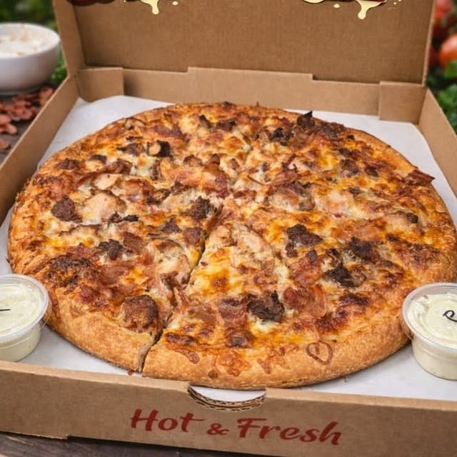 Chicken Bacon Ranch Pizza.
