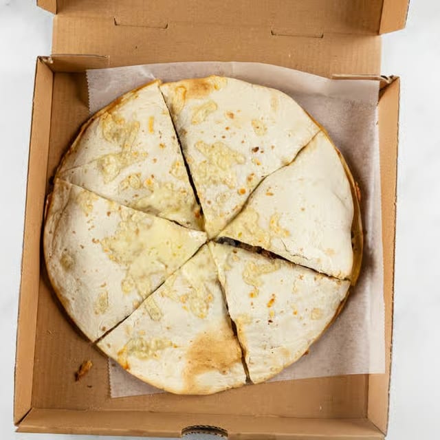 Buffalo Chicken Queso Quesadilla.