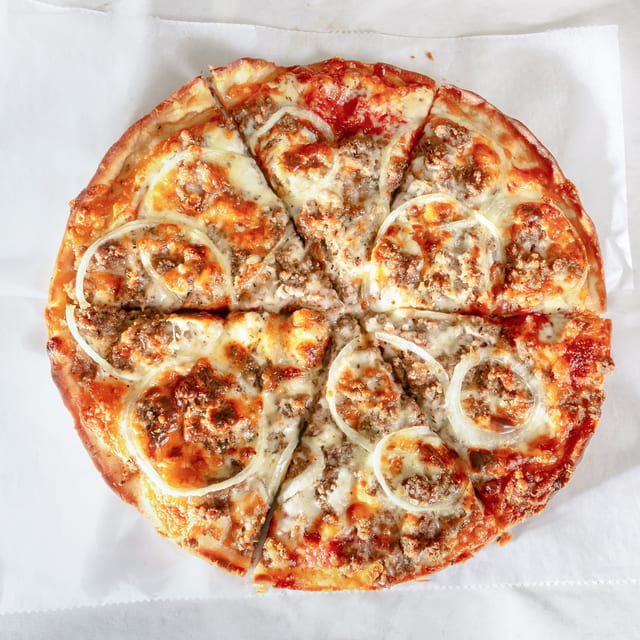 Double Cheeseburger Pizza.