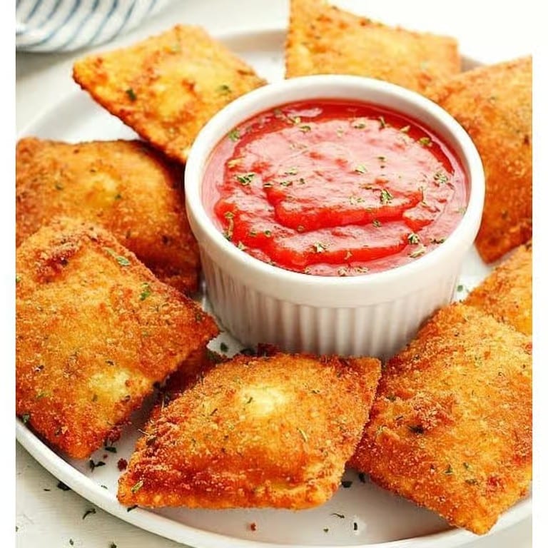 Fried Jumbo Ravioli.