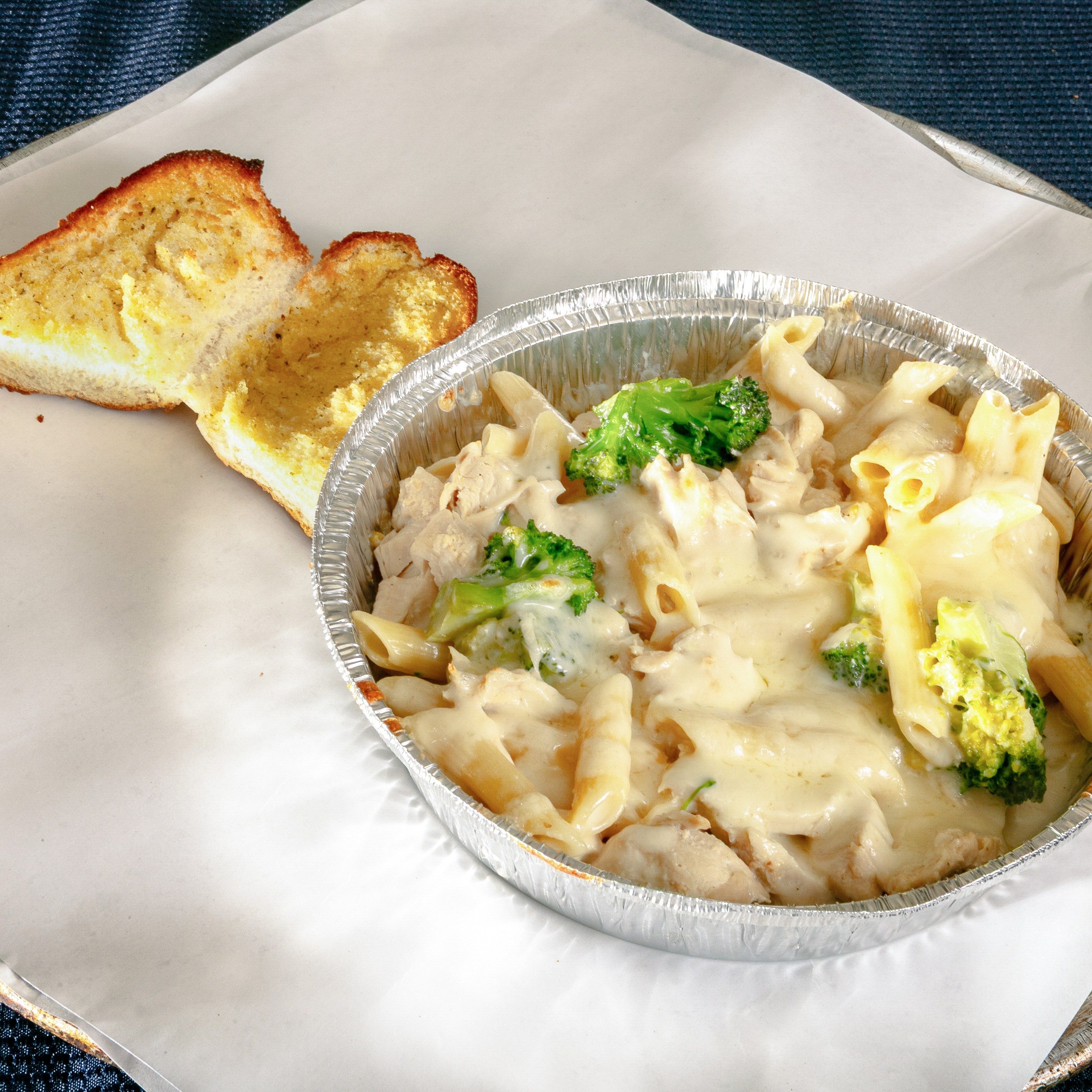 Chicken Broccoli Alfredo Dinner.