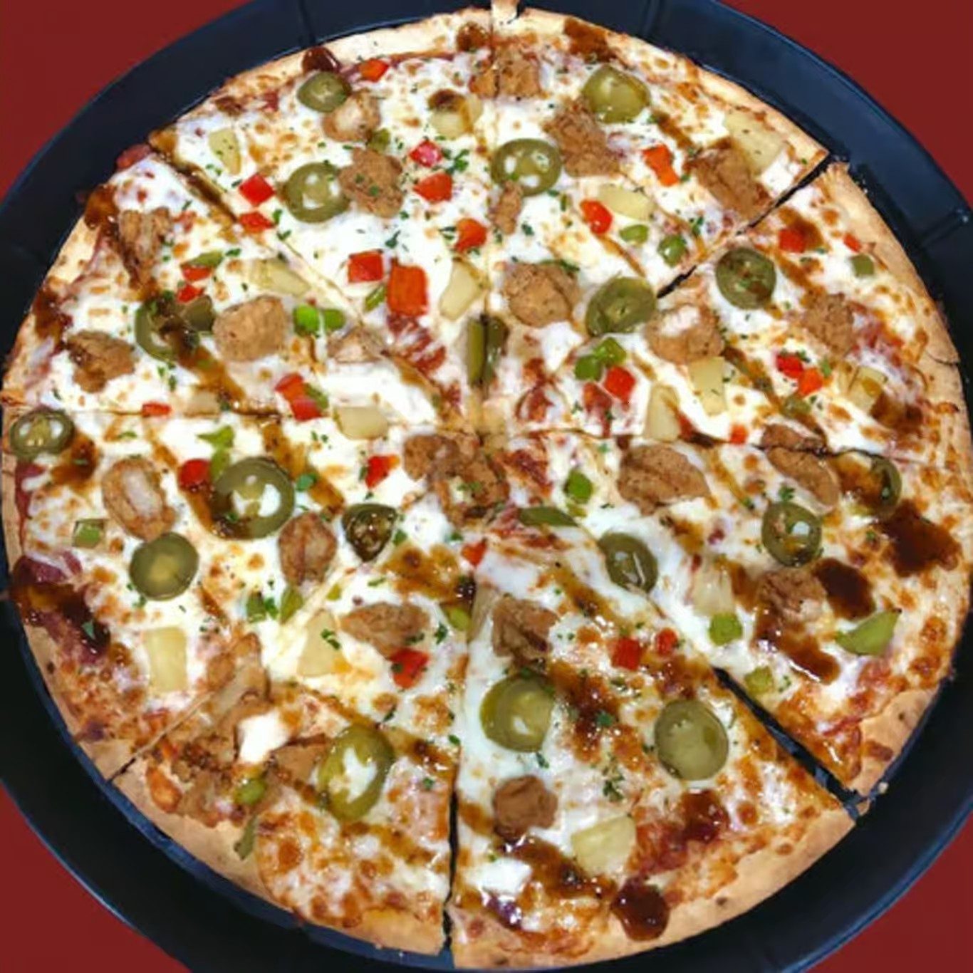 Jamaican Jerk Pizza.